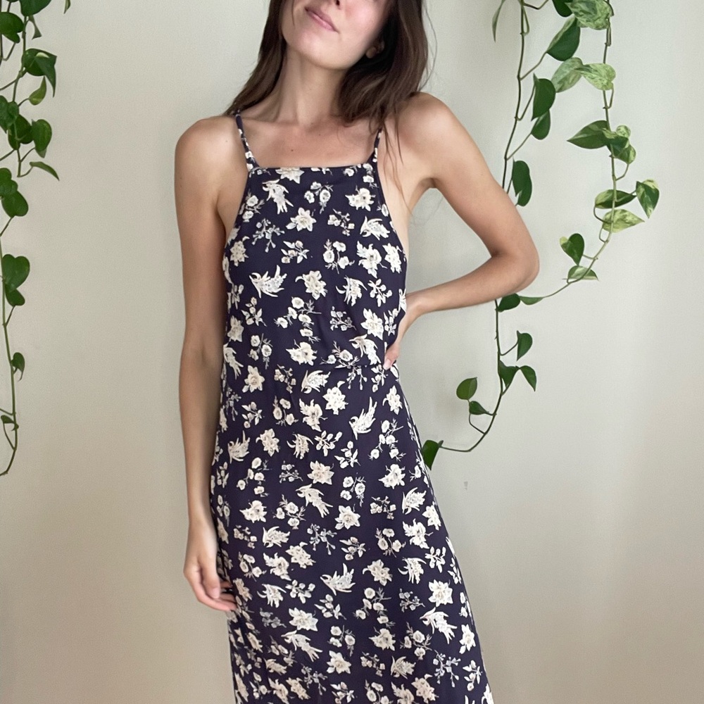 Purple Flowers Dress